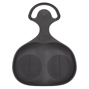 Anthrazitfarbener KHW Rutschteller Snow Glider, 58 cm, für Winterspaß im Schnee.