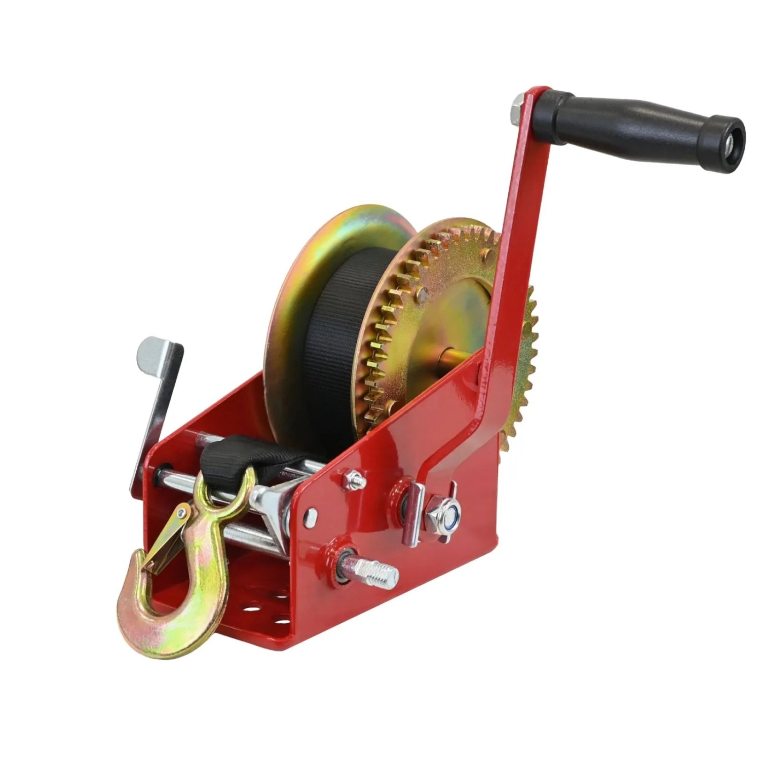 TRUTZHOLM Gurtwinde 1600 kg Gurtlänge 10m Gurtbreite 5cm mit Lasthaken Sperrhebel