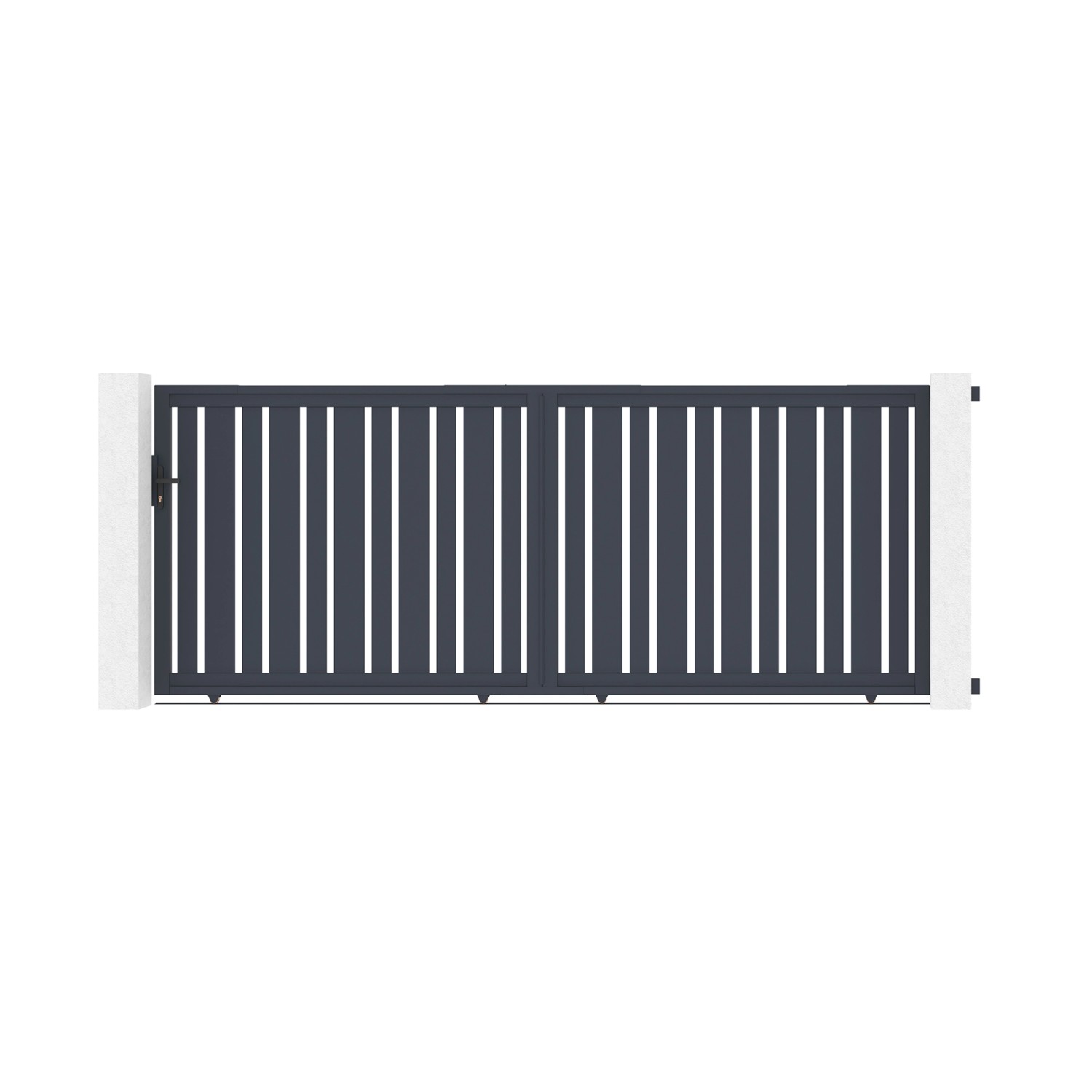Casanoov Schiebetor Aus Aluminium 4M Veymont H 160Cm Grau günstig online kaufen