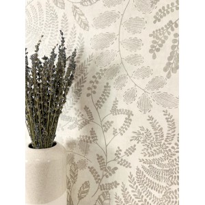 Newroom Vliestapete Irsa Creme Zweige Modern FSC®