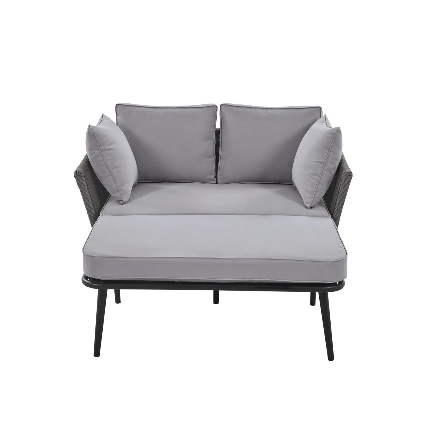okwish Gartensofa Abnehmbar und Waschbar Grau
