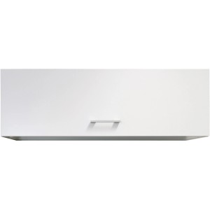 Flex-Well Klappen-Oberschrank Lucca, 100 cm, Weiß. Küchen-Hängeschrank mit Bügelgriff.