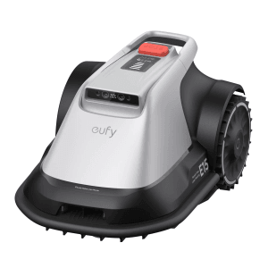 Eufy Mähroboter E15, silber/schwarz, für Rasenflächen bis 800 m² – automatische Rasenpflege.
