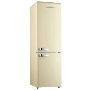 Wolkenstein Kühl-Gefrierkombination KG250.4RT SC in Creme Glänzend mit Chromgriffen.