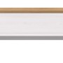 Weißes Wandboard Mirano im Landhausstil mit heller Eichenholz-Oberkante, 110 cm. Modernes Wandregal.