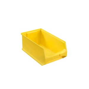 Gelbe PROREGAL Sichtlagerbox, 15x20x35 cm, 7,2 Liter, für Aufbewahrungssysteme.