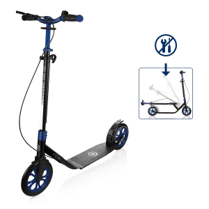 Globber One NL 230 Ultimate Tretroller 230 mm ABEC 9 Handbremse Klappmechanismus Höhenverstellbar Dunkelblau