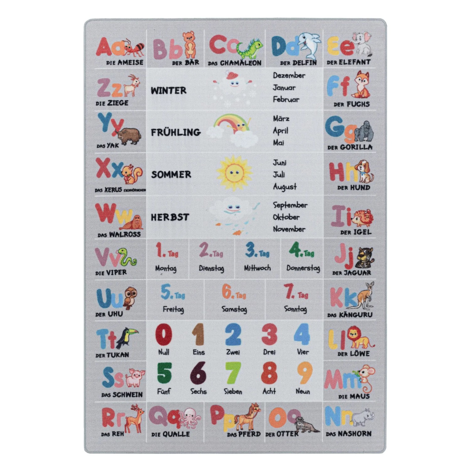 Ayyildiz Kinderteppich Play 2904 Grau 140 cm x 200 cm
