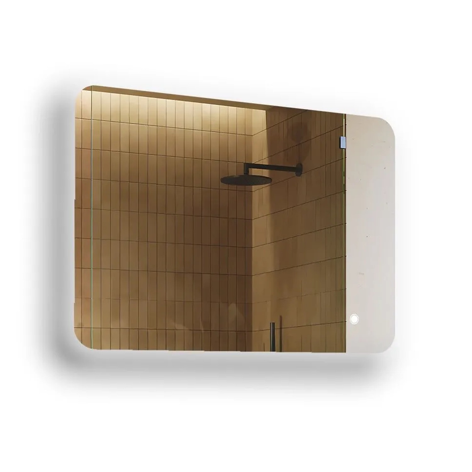 Artforma LED Badspiegel Rechteckig 100x70 cm mit Beleuchtung Touch Dual LED Rahmenlos IP20 M095