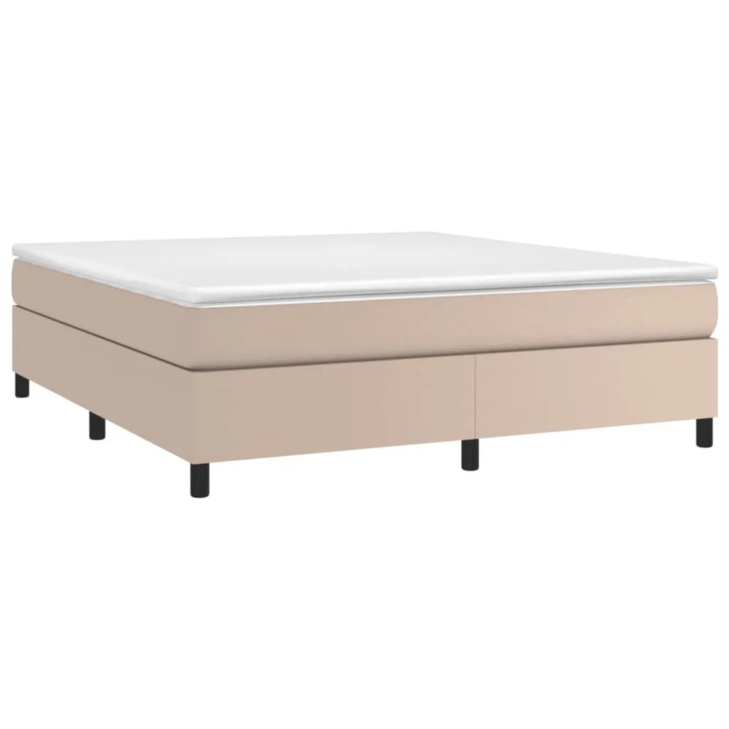 vidaXL Boxspringbettgestell Cappuccino-Braun 180x200 cm Kunstleder 3121064 günstig online kaufen