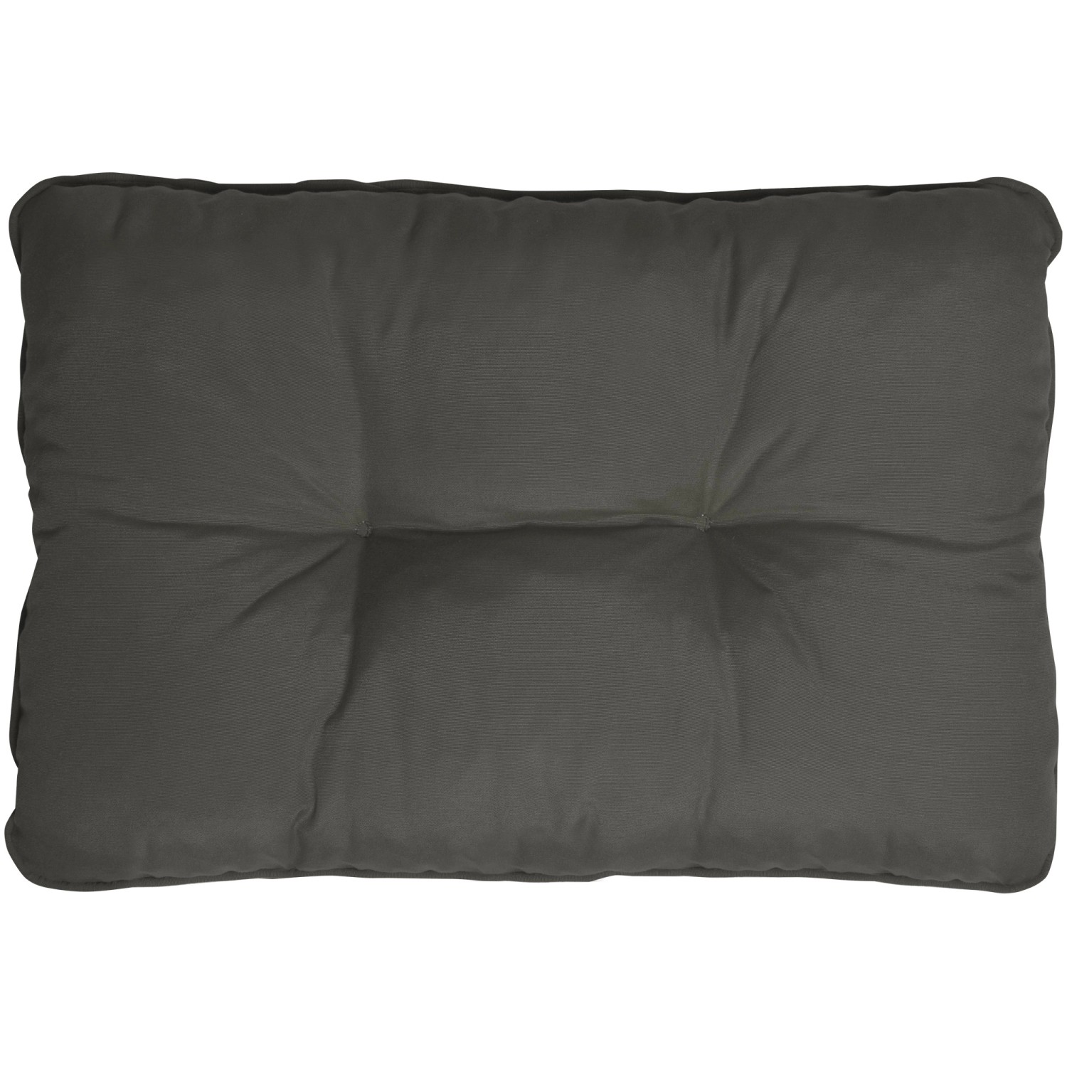 Beautissu Flair Loungekissen Outdoor Rücken 50x40x12cm Graphitgrau günstig online kaufen