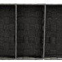 Schwarzer Wenko Organizer Adria mit 3 Fächern und Griff, 6 Liter, aus Polypropylen.