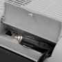 Detailaufnahme AEG Kühlbox KK 14: Schalter für Kühlen/Wärmen und 12V-Stecker im Fach.