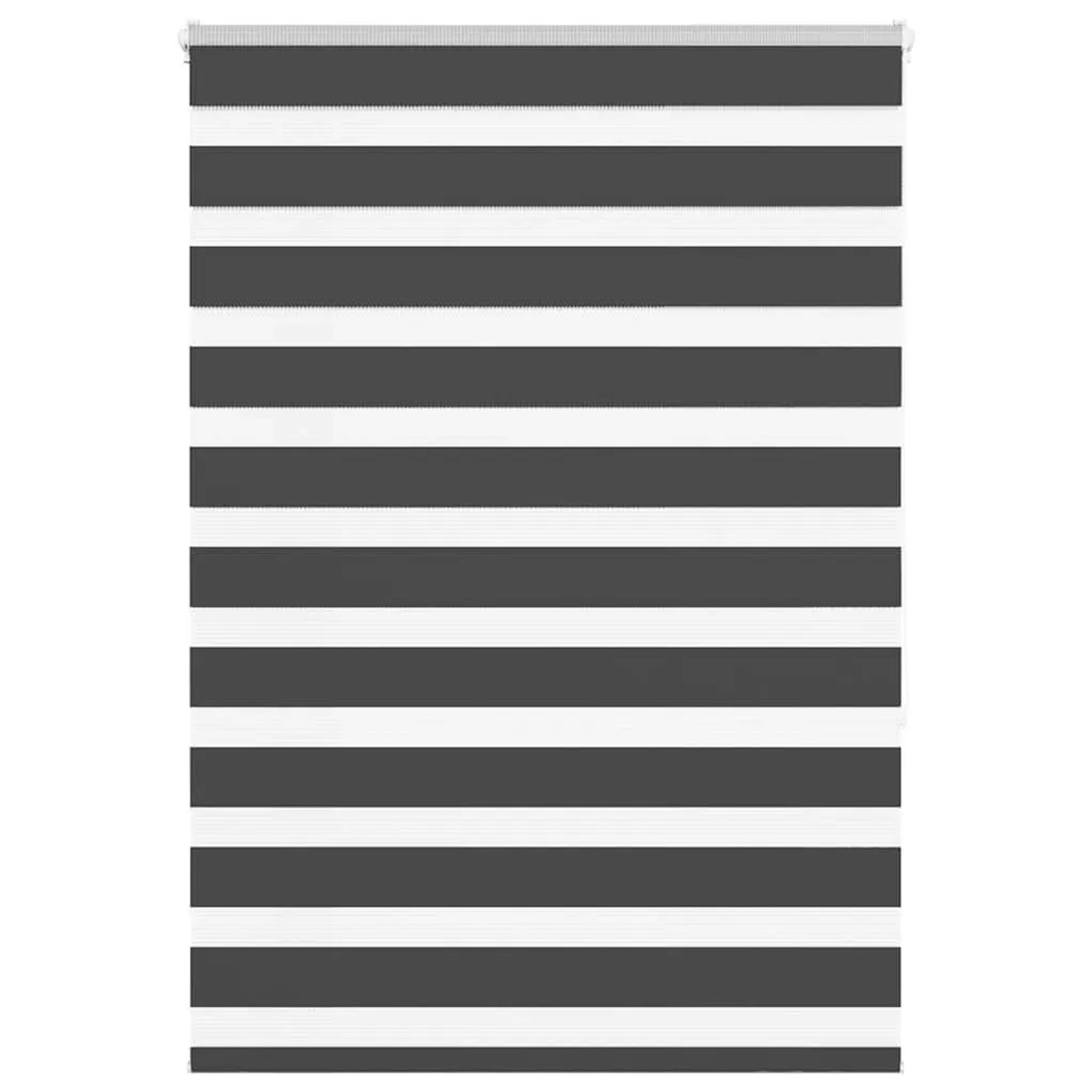 vidaXL Doppelrollo Schwarz 115x150 cm Stoffbreite 110,9 cm Polyester 401423 günstig online kaufen