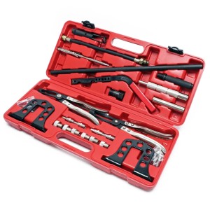 Wiltec 25Tlg. Druckluft Ventilfederspanner Ventilfeder Set Ventilschaftdichtung