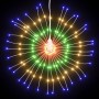 Mehrfarbige vidaXL Feuerwerk Lichterkette mit 140 LEDs für Außen, 8 Stück.
