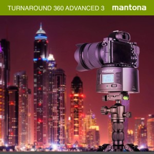 Mantona Elektrischer 360° Panoramakopf Schwenkkopf Stativkopf Panorama Kamera