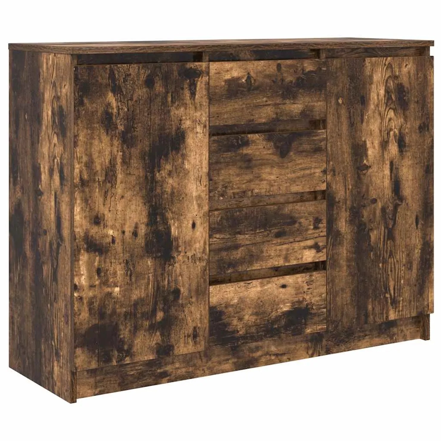 vidaXL Sideboard mit Schubladen Räuchereiche 100,5x35x76 cm 3328448