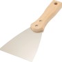 Spachtel, 100 mm breit, mit Holzgriff und Stahlklinge zum Ausbessern von Putz.