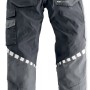Puma Workwear Arbeitshose Champ, stahlgrau/carbon, Größe 46, Rückansicht mit Taschen und Reflexdruck.