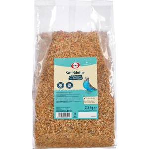 Elles Sittichfutter 2,5kg: Mischung aus Saaten, Gemüse und Mineralien für eine ausgewogene Ernährung.