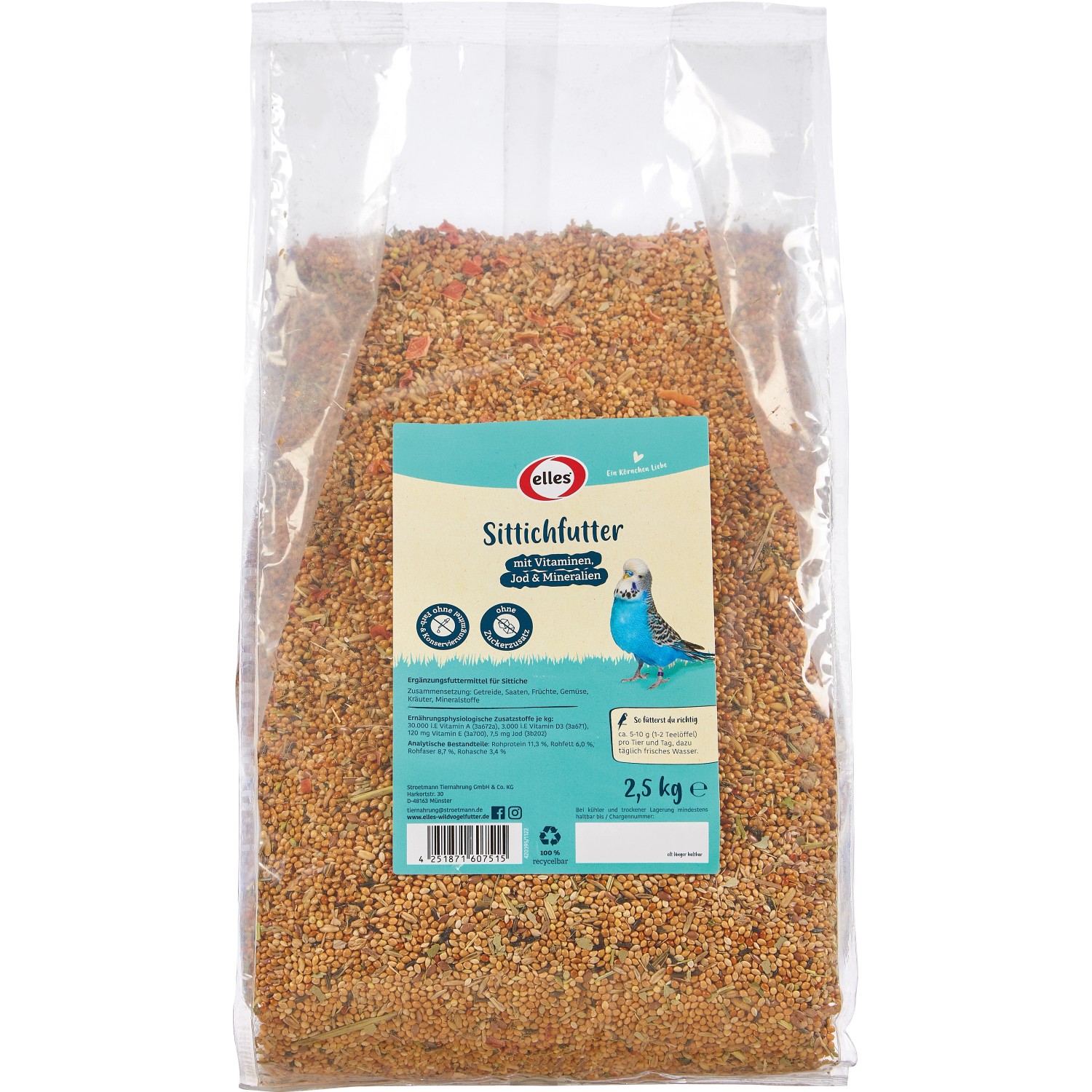 Elles Sittichfutter 2,5 kg
