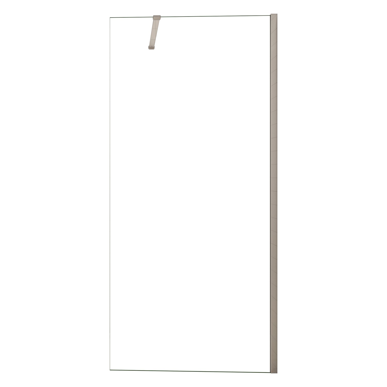 AICA Walk in Duschkabine B.140 x H.200cm Duschwand mit Stabilisator 8mm NAN günstig online kaufen