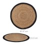 Relaxdays Tischset Wasserhyazinthe Natur Schwarz 4er Set 0,5 cm x 37 cm_4
