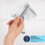 Hand betätigt Grohe QuickFix Waschtischarmatur Start M. Schwarz, glänzend.