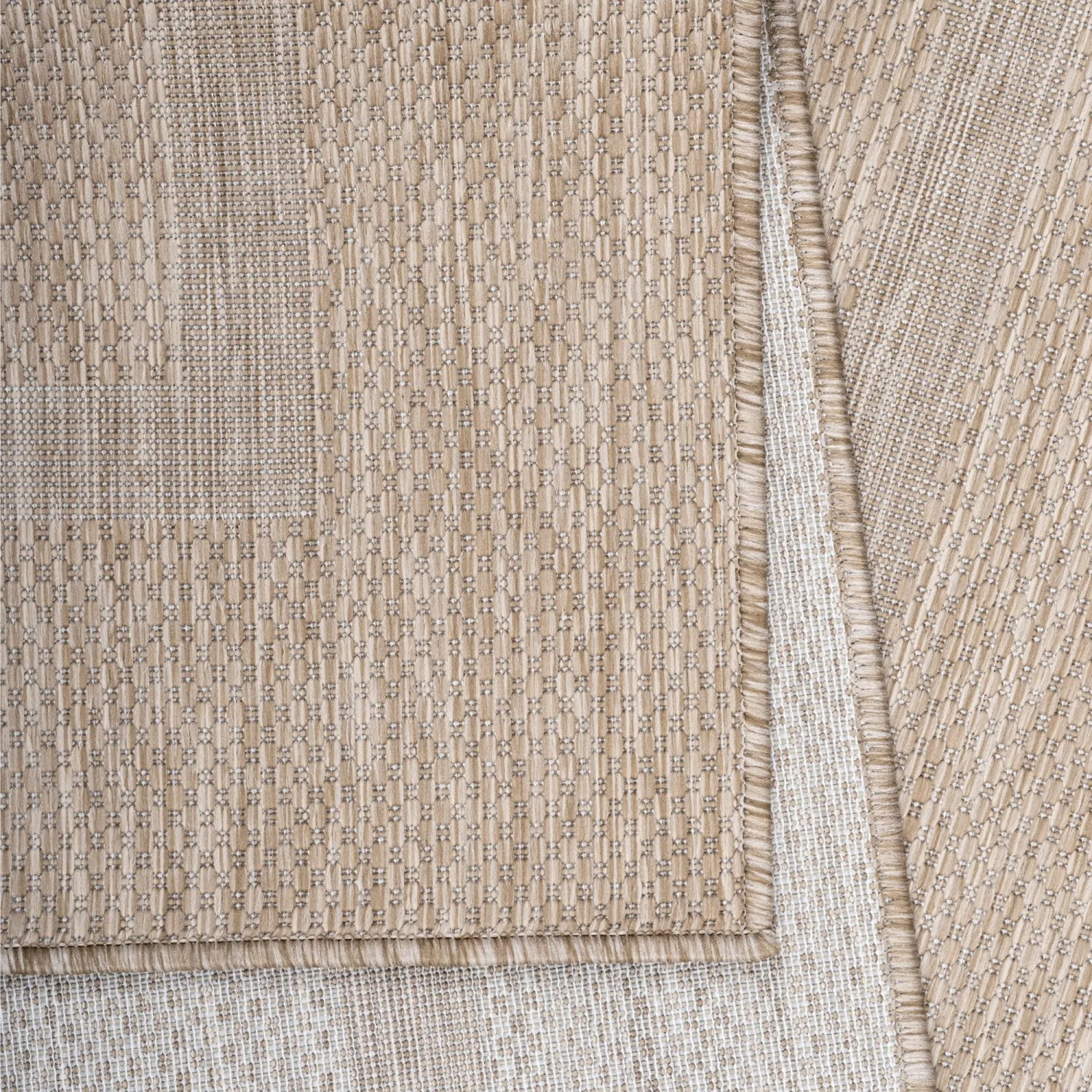 Beiger Ayyildiz In- & Outdoor-Teppich Relax 4311, 80x150 cm, Sisaloptik, wetterfest.