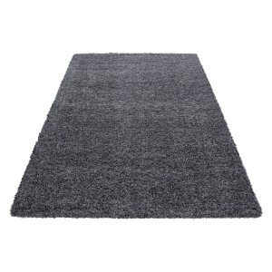Grauer Ayyildiz Hochflorteppich Life, 300x400 cm. Flauschiger Shaggy Teppich für Wohnräume.