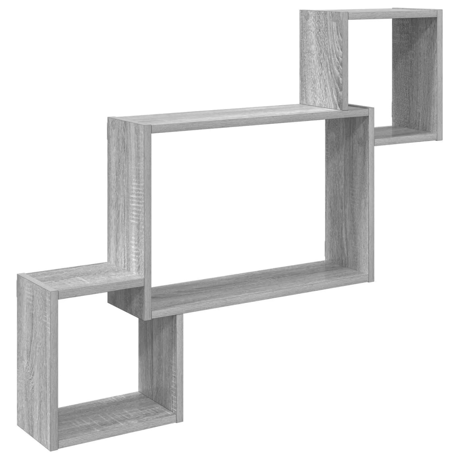 vidaXL Wandregal Wandhalterung Grau Sonoma 91,5 x 15 x 76 cm 8012121