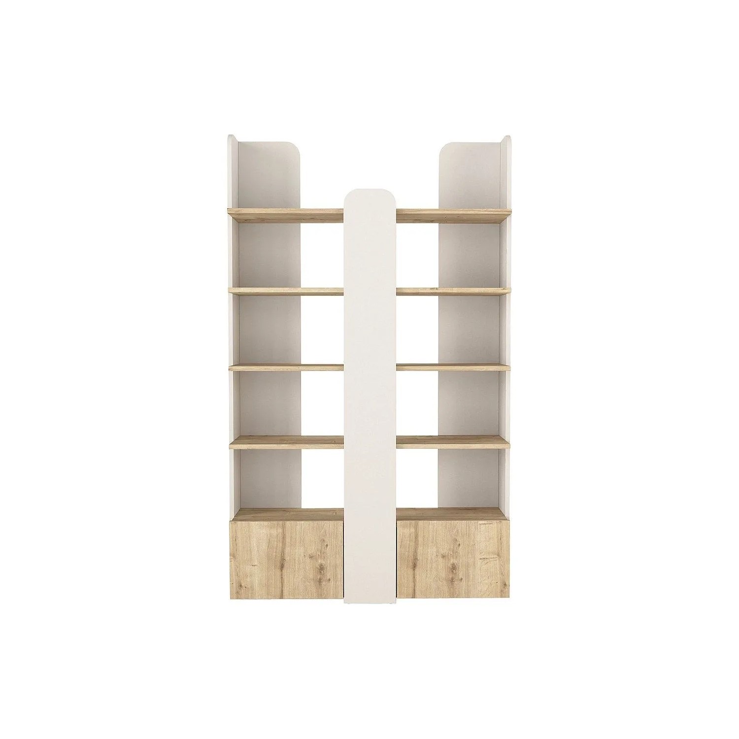 Vente-unique Bücherregal Sarioba Beige  Naturfarben Hell 110 cm