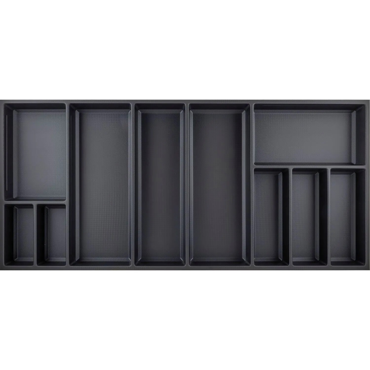 Agoform Besteckeinsatz Sky 550/120 Schubladeneinsatz Kunststoff Kristall Soft Touch Schwarz