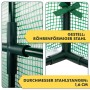 Detailaufnahme KARAT Gewächshaus Bloom: Stahlrahmen, Gitteroptik, witterungsbeständig, 2 Ebenen.