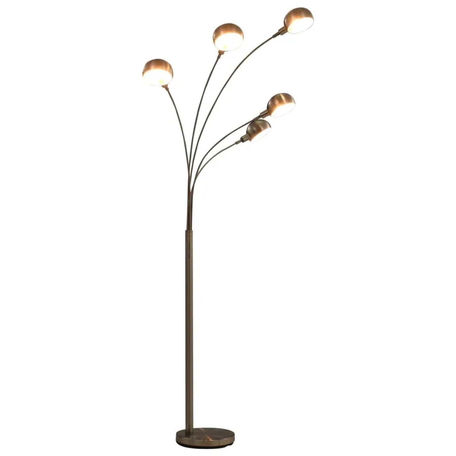 vidaXL Stehlampe 200 cm 5 x E14 Silbern 282417