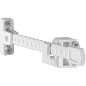 AnsaPro Fensterfeststeller in Weiß, zur Tür- & Fenstersicherung, aus Kunststoff mit Schrauben.