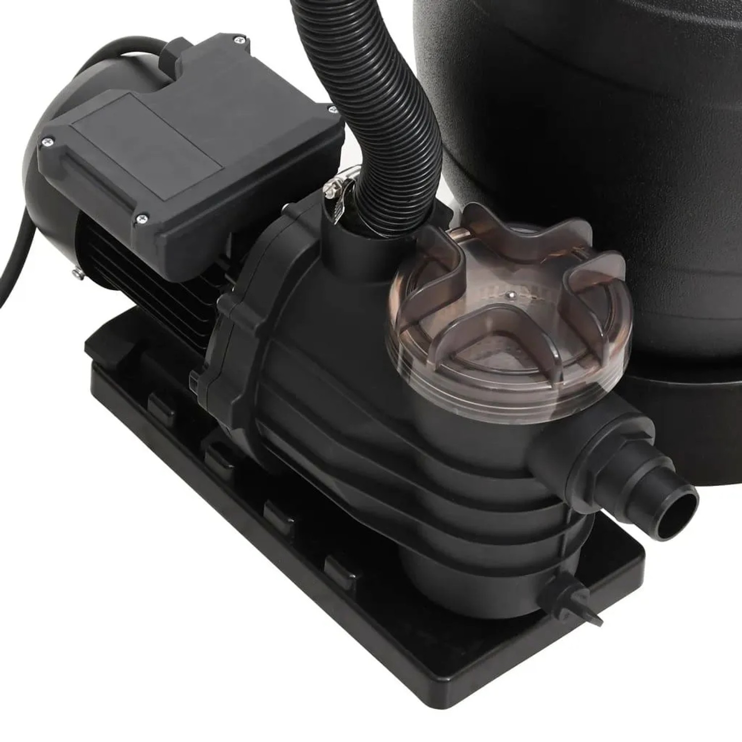 vidaXL Pool-Sandfilteranlage mit Vorfilter Schwarz 93396_5