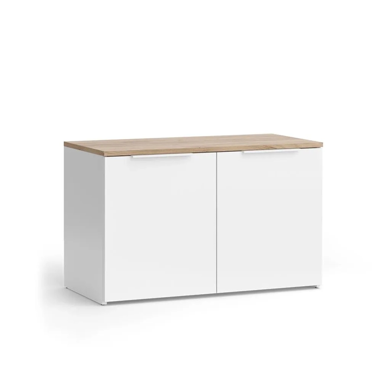 Vicco Kommode Wido Weiß Sonoma 80 x 50 mit 2 Türen Art Nr 51708