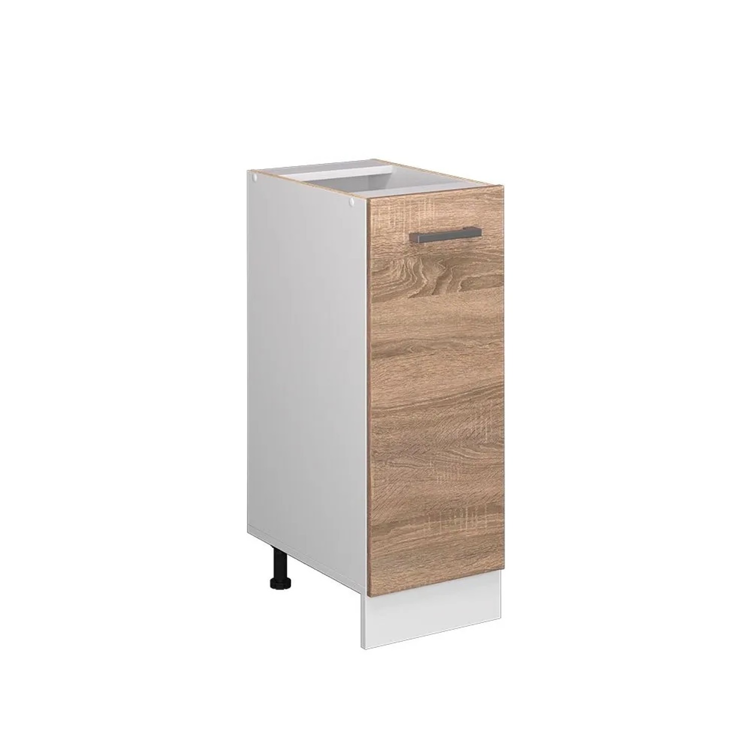 Vicco Apothekerschrank R-Line Medizinschrank für die Küche Sonoma Weiß 30 cm ohne Arbeitsplatte