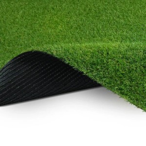 Kunstrasen Marbella, 26mm hoch, UV-beständig, Detailansicht der Rückseite.