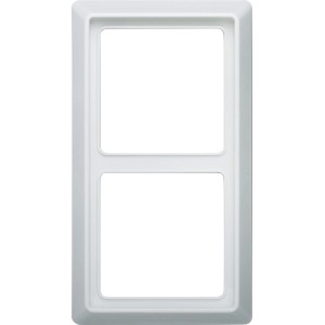 Busch-Jaeger Abdeckrahmen 2-fach Allwetter Alpinweiß für Schalter und Steckdosen.