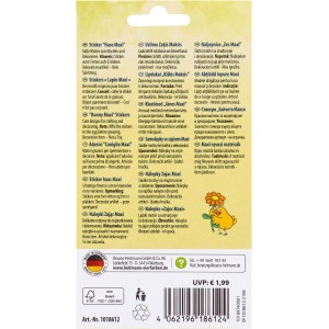 Brauns-Heitmann Eierfarben Sticker Hase Maxi, 2 Blatt bunte Osterhasen für Ostereier.