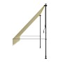 Beige Klemmmarkise Kapstadt 350x120 cm, ideal für Balkon & Terrasse, ohne Bohren montierbar.