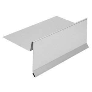 Inefa Ortblech ohne Wasserfalz, 200cm, Aluminium silber, für sauberen Dachabschluss.