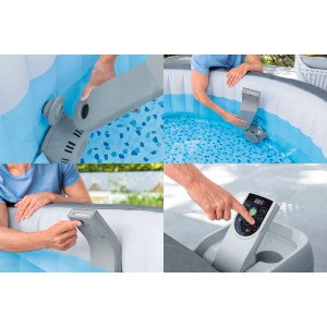 Bestway LAY Z SPA Xtras LED Wasserfall 46 cm x 17 cm x 10,4 cm