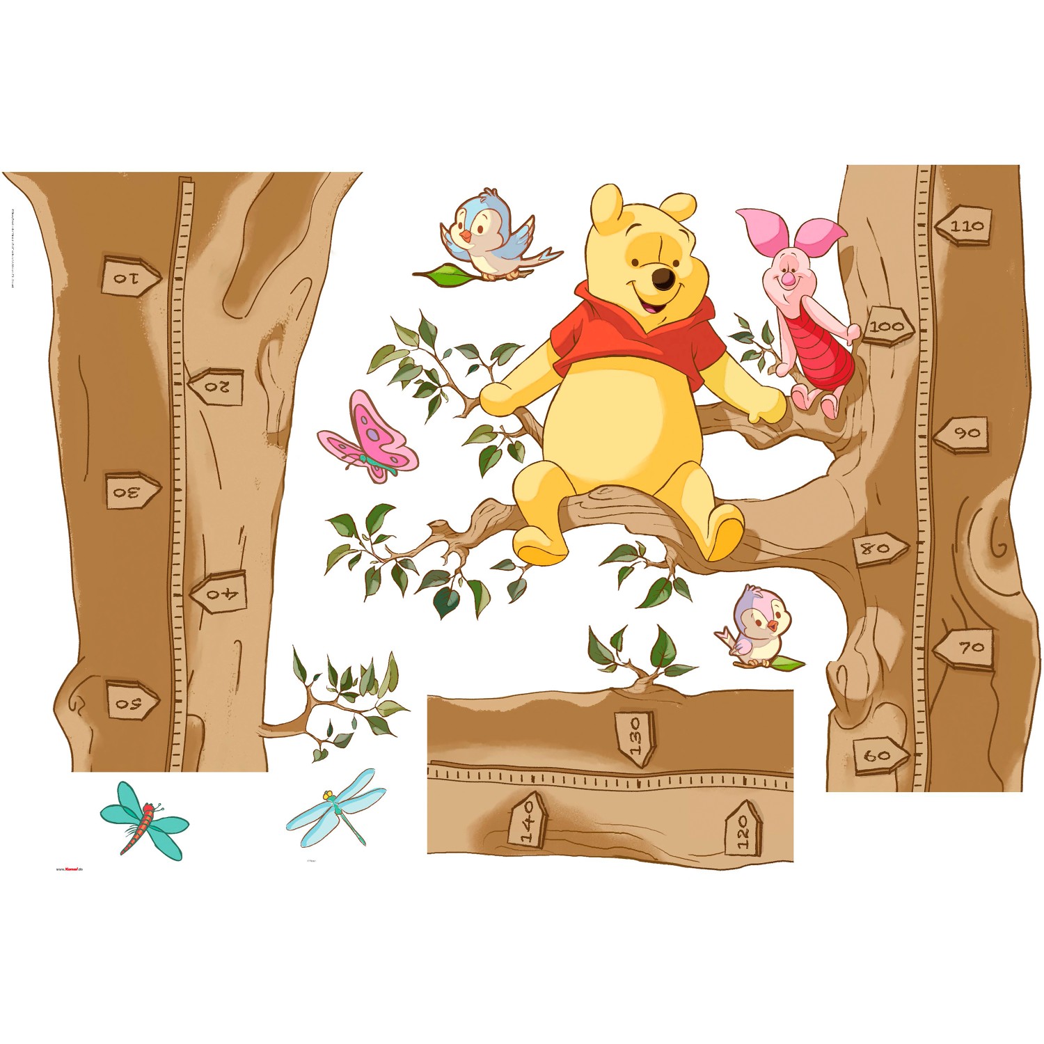 Komar Wandtattoo "Winnie the Pooh Size - Größe 100 x 70 cm", (8 St.), selbs günstig online kaufen