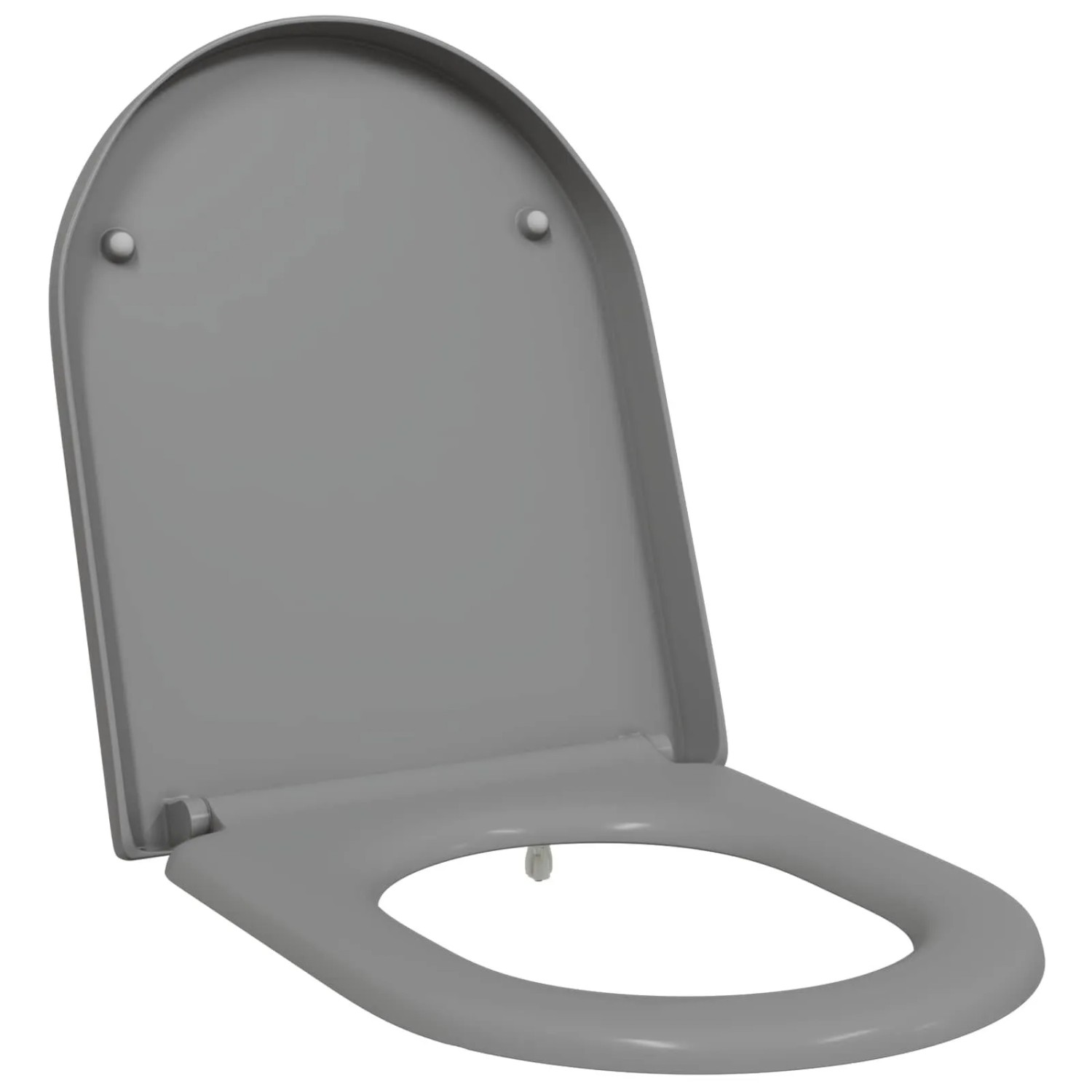 vidaXL Toilettensitz Grau 49 x 36 x 4 cm Duroplast 42002355