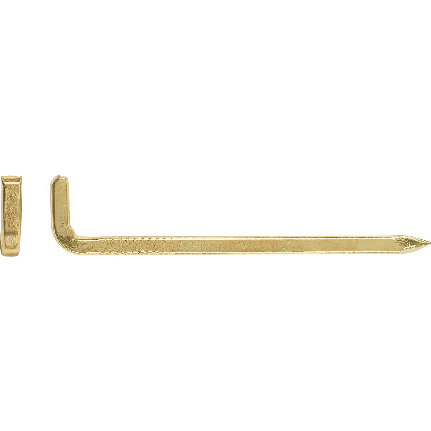 LUX Stahlhaken Vermessingt Ø 3,5 mm x 30 mm 20 Stück