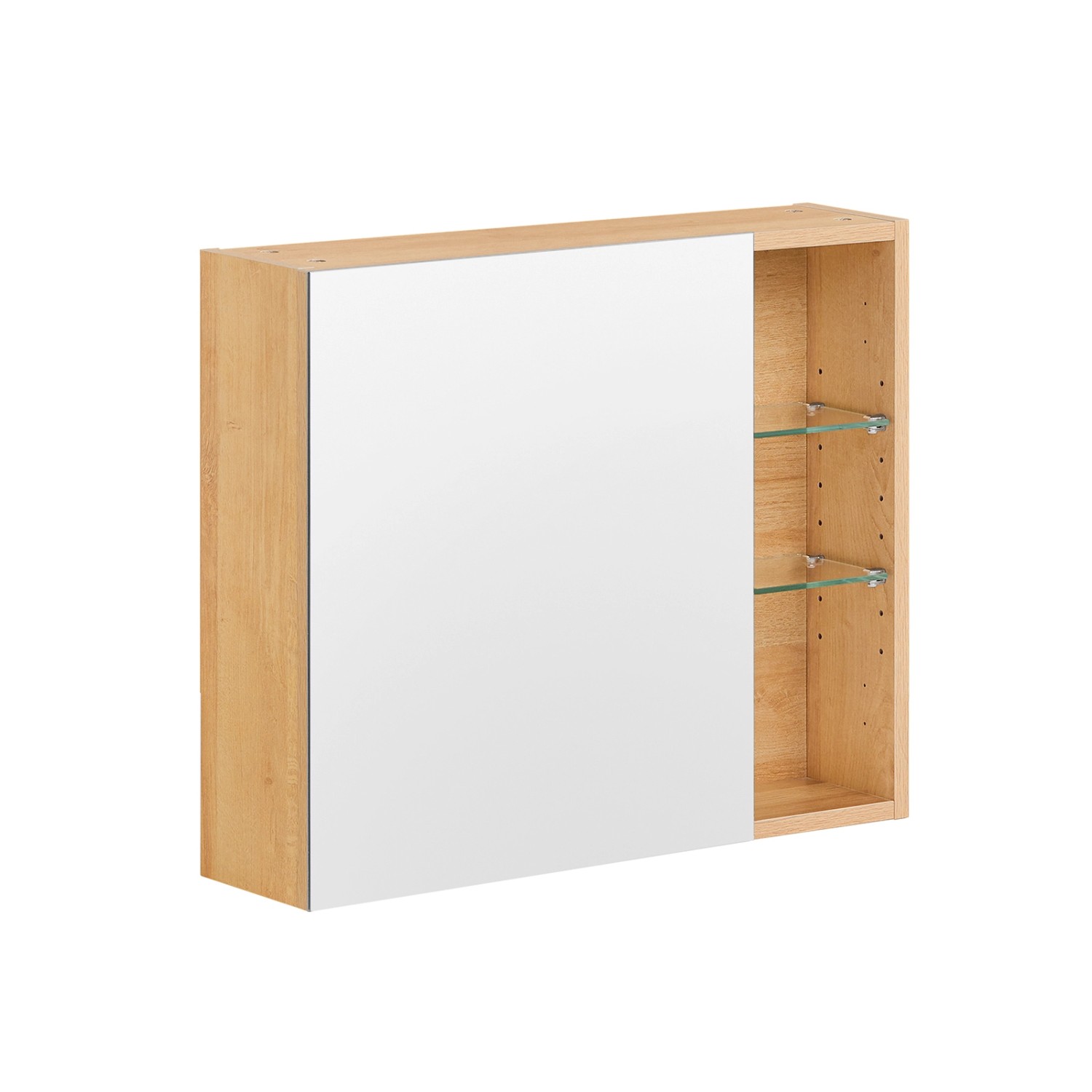 SoBuy Hängeschrank mit Spiegeltür Spiegelschrank für Bad Wandschrank BZR173 günstig online kaufen
